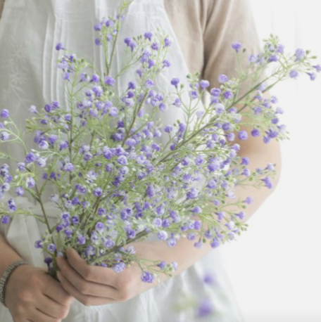 대형 왁스 안개 플라워 긴 가지 조화